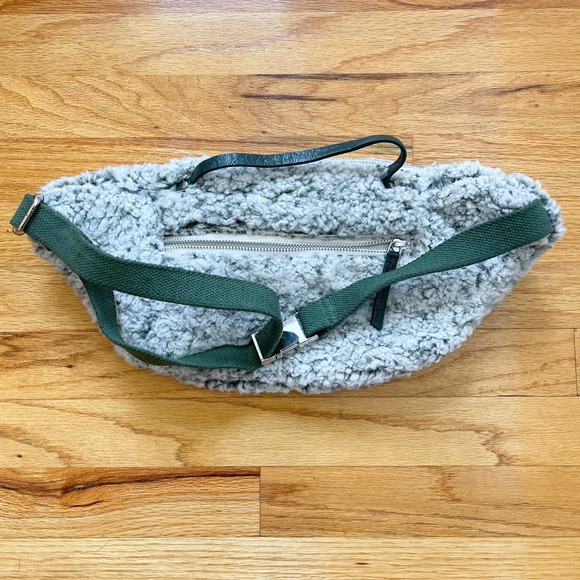New Free People Cozy Up Faux Fur Sling Belt Bag - Picture 3 of 5